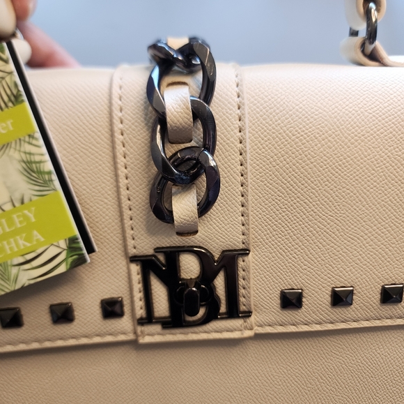 NWT Badgley Mischka Vegan Leather Crossbodt 3-way Handbag Crossbody Shoulder Bag - Picture 5 of 16